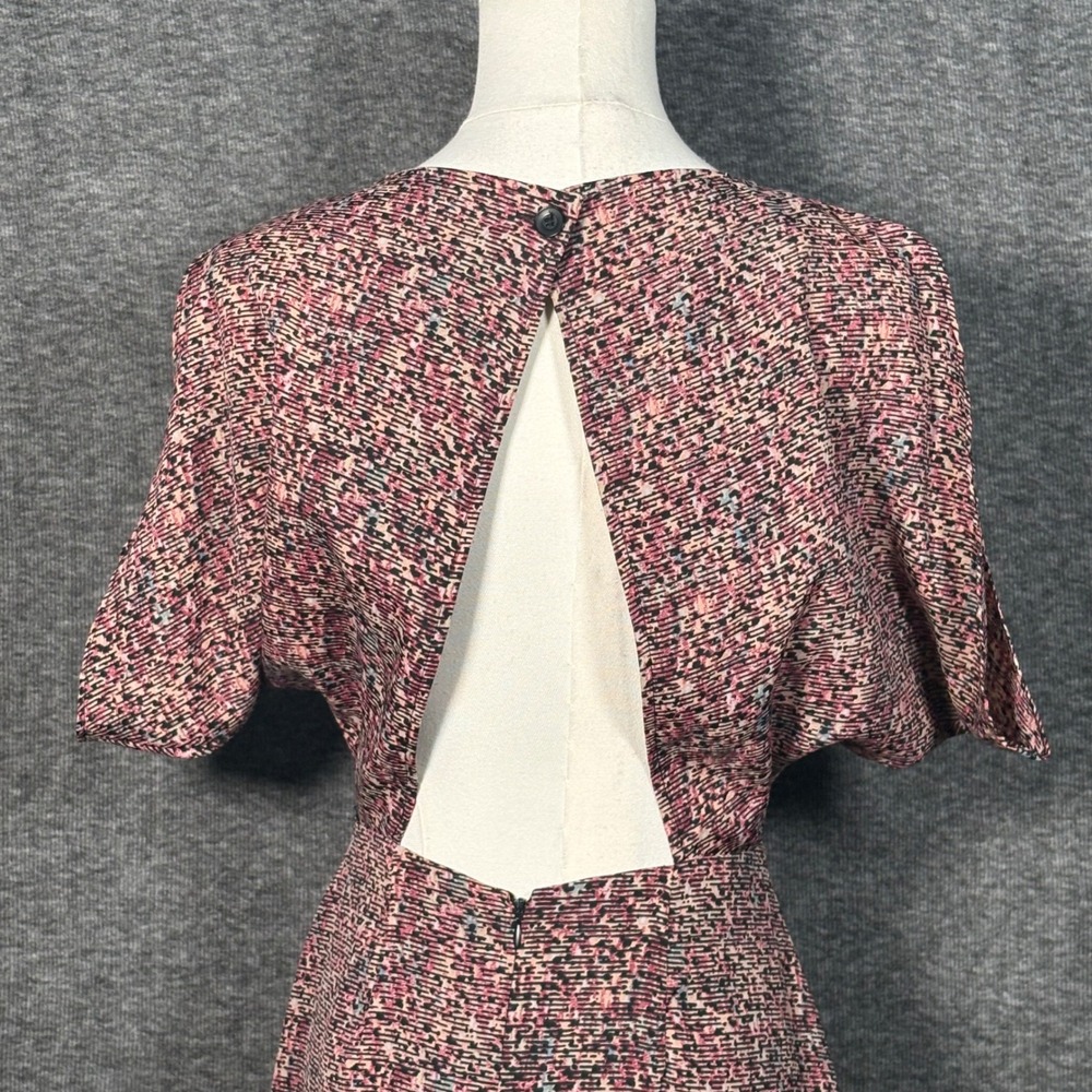 Bcbgeneration Pink Abstract Dash Flutter Sleeve C… - image 6